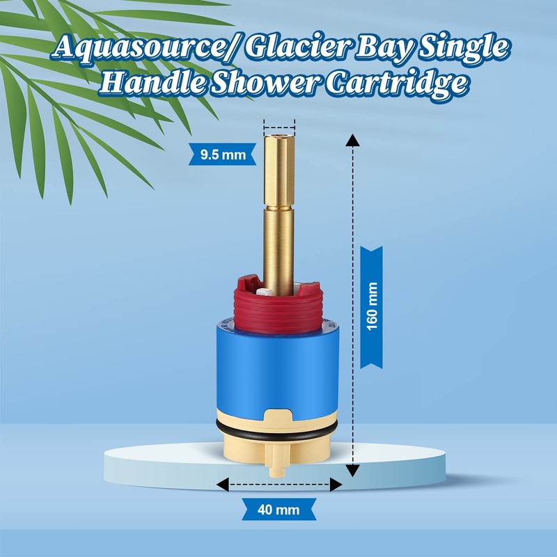 Dreyoo Replacement for 10670 Shower Cartridge Compatible with Aquasource/Glacier Bay,