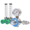 WX‑55X‑2L Argon Regulator Dual Tube Gas Flowmeter Pressure Reducer CGA540