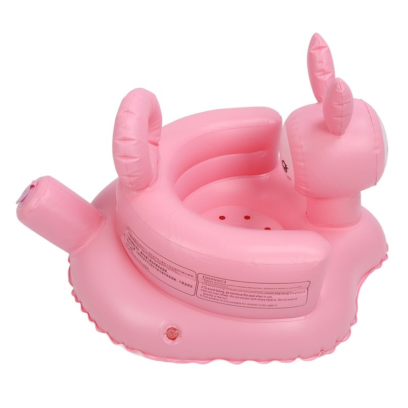 Inflatable Baby Chair Built in Air Pump Soft Cartoon Rabbit