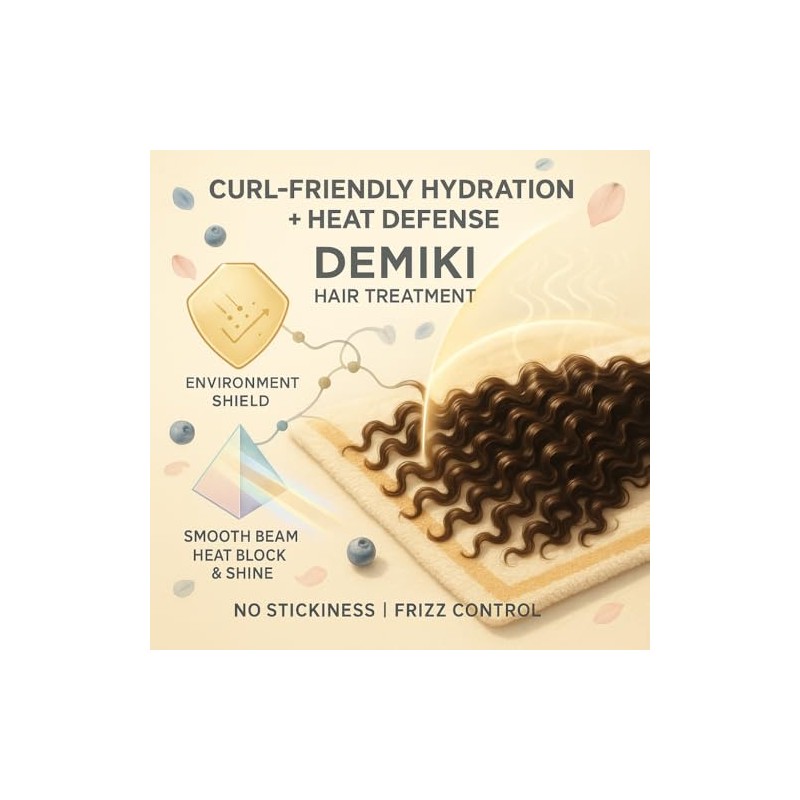 DEMIKI Aceite Capilar Japonés, Aceite Capilar Para Cabello Encrespado, Productos