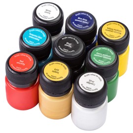 DECOLA Acrylic Textile Paint Set | 9x20 ml Washing Machine Resistant Fabric Paint Colors | Made by Neva Palette