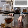 Glass kettle, high borosilicate glass kettle with scale markings, a