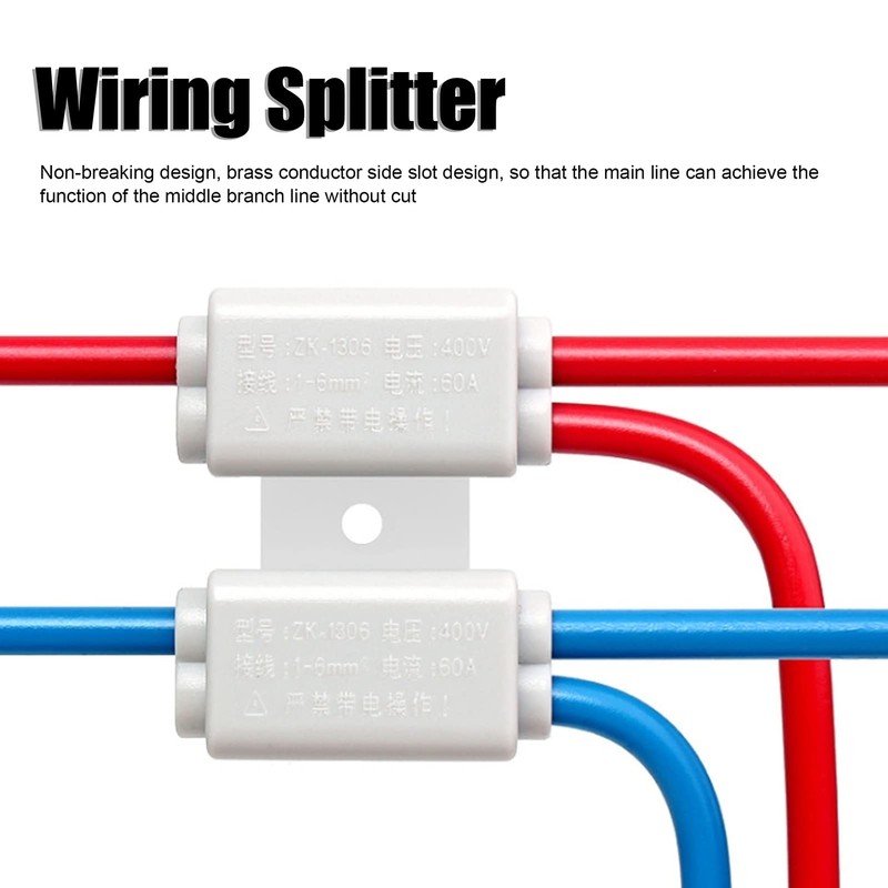 Terminal Block, T Shape Wiring Connector High Power Main Splitter