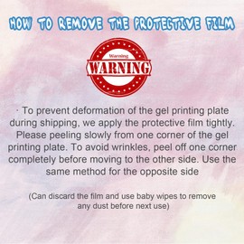 Vollence Gel Printing Plate - 10”x 8”Reusable Gel Monoprinting Plate for Press Art, Printmaking Gel Plate for Scrapbooking, Card Making, Art and Craft, Collage