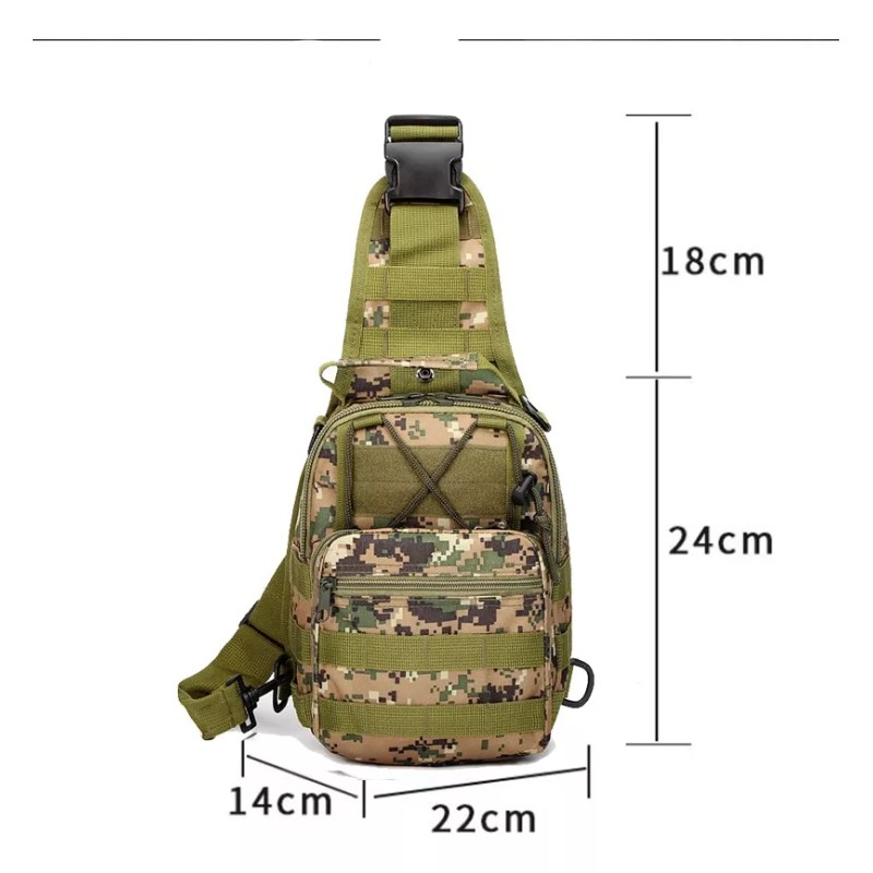Best Mochila Táctica Militar Multiusos Pechera Cruzada Campismo