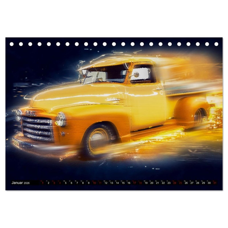 US Muscle Cars Legendäre Amerikanische Traumwagen (Tischkalender 2026 DIN A5