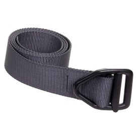 Bison Designs 38mm Wide Light Duty Belt with Black Buckle (Graphite, 38-Inch Maximum Waist/Medium)