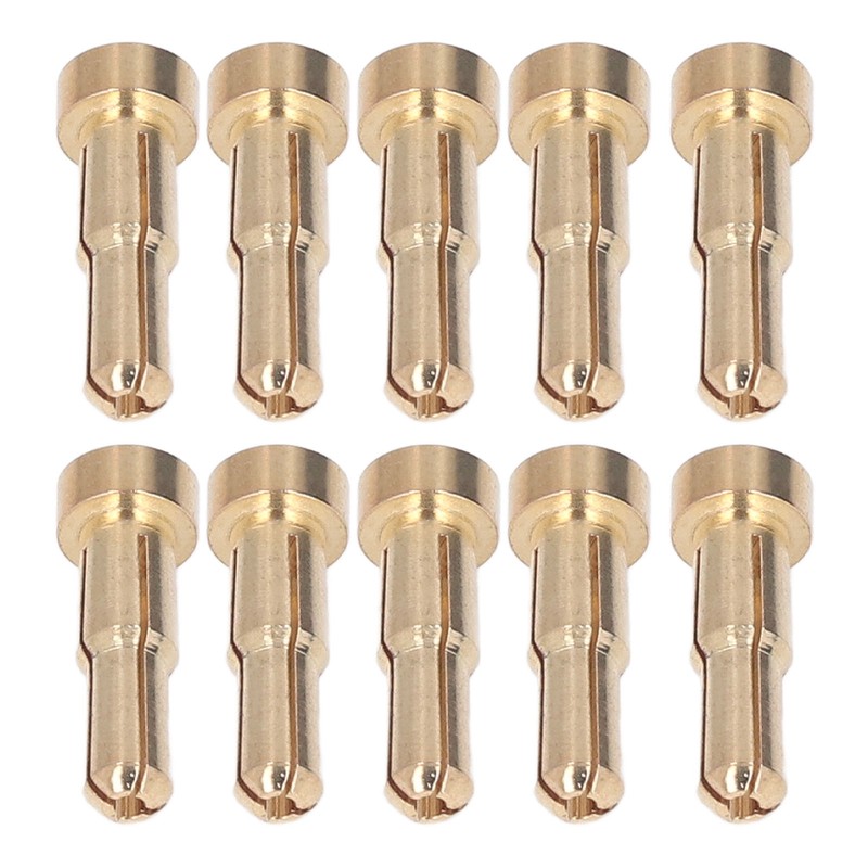 30PCS Battery Connector Plug Brass Gold Plated High Hardness RC