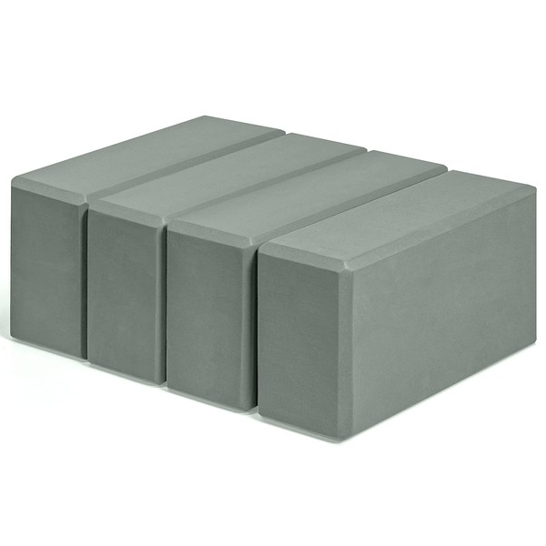 Yoga Blocks 4 Pack - EVA Foam Blocks for Pilates