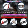 LD DARKEAGLE 16PCS Motorcycle LED Light Kit with Handlebar Switch