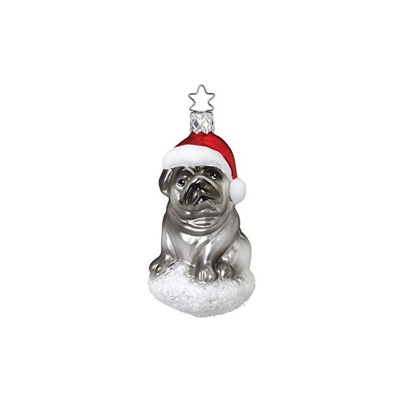 Inge-glas Christmas Tree Decoration Dog Pug