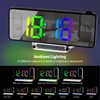 Projection Alarm Clock, Digital Display Alarm Clock 8.1 Inch RGB,