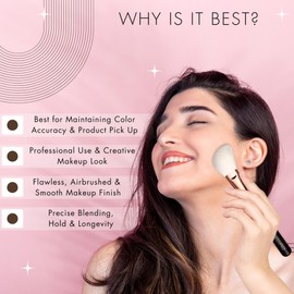 Allure Professional Makeup Brushes for Face- Rose Gold - Luxe Sheer Cheek