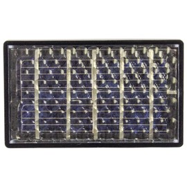 2.9" x 1.8" Encapsulated Solar Cell Module - Voltage: 0.5V (Voc), Current Isc: 400mA (typ) by Electronix Express