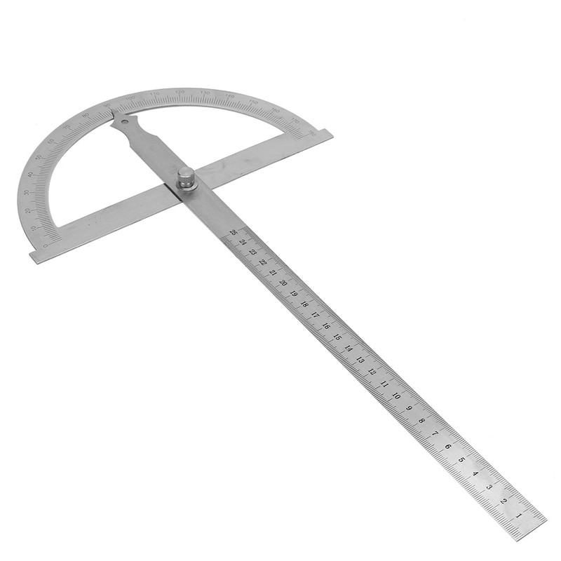 200*300mm Stainless Steel Angle Finder 0-180 Degree Protractor Rotary Angle