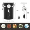 Miscedence Coffee Canister with Scoop,Date Tracker 304 Stainless Steel Airtight