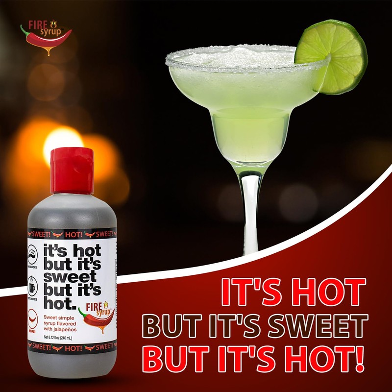 FIRE SYRUP - Jalapeno Infused Simple Syrup For Cocktails -