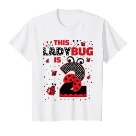 Ladybug Birthday 2 Girl 2 Year Old Birthday Ladybug Lover T-Shirt
