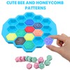 Versatile Honey Comb Silicone Mold, 19 Cavity Bee Silicone Mold