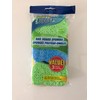 Scrub Buddies 3 Count Green Dual Sided Dish Washing Sponges
