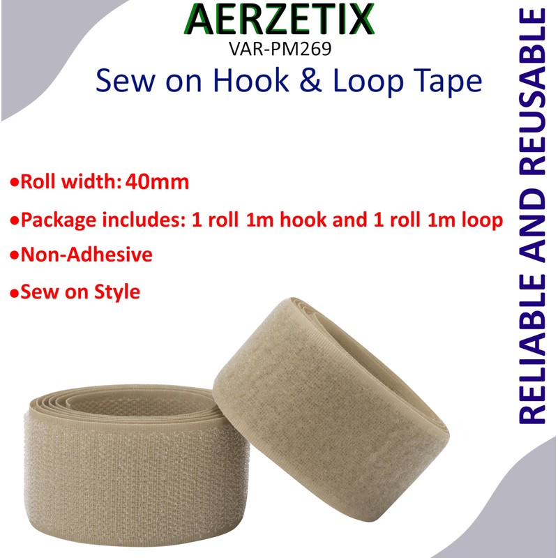 AERZETIX - C65984 - Velcro tape / roll 40 mm