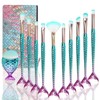 Mermaid Makeup Brushes Set with Bag Citicolor Chubby Fish Foundation