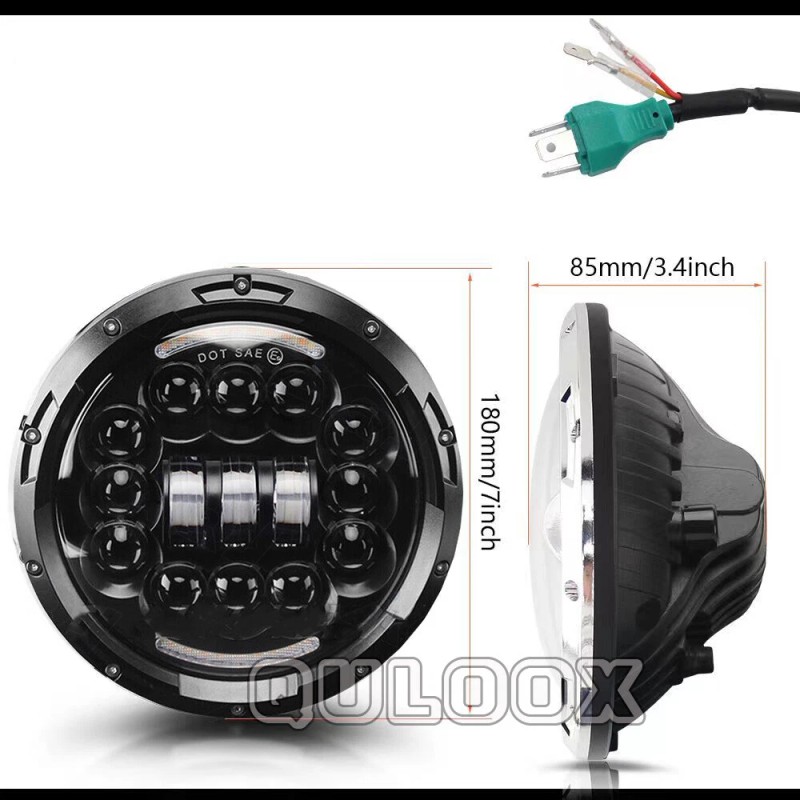 QULOOX 2X For Dodge Dart 1964-1976 DOT 7" inch Round
