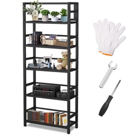 MRRcute 5 Tier 1250LBS Storage Shelves Heavy Duty, Storage Racks and Shelving, Standing Storage Shelf Units, Utility Shelf with Wheels, Metal Shelves for Garage, Kitchen, Living Room, and Pantry.