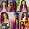 EFFGOCO Ombre Burgundy Goddess Locs Crochet Hair 14 Inch 7