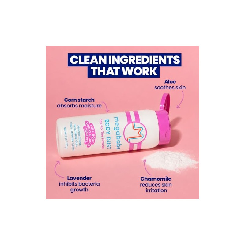 Megababe Body Dust Top To Toe Powder With Lavender &