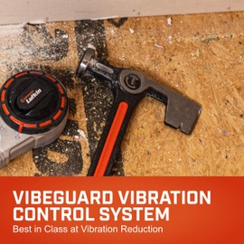 Crescent Wiss Drywall Hammer with Steel Handle - Steel Hammer - Comes with V-notch for Pulling or Prying Free Nails - Milled Strike Face for Driving Nails - Vibeguard Technology - 11 oz - CHSDRWL11