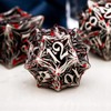 KANUBOZI Metal DND Dice Set 7PCS Tree Root Polyhedral Dice