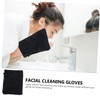 Gatuida 3Pcs Microfiber Facial Cleaning Gloves Soft Makeup Remover Mitts