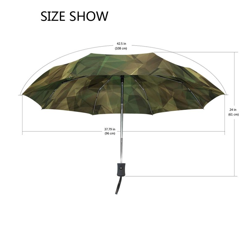 Compact Travel Umbrella Military Camouflage Auto Open Close Umbrella Windproof