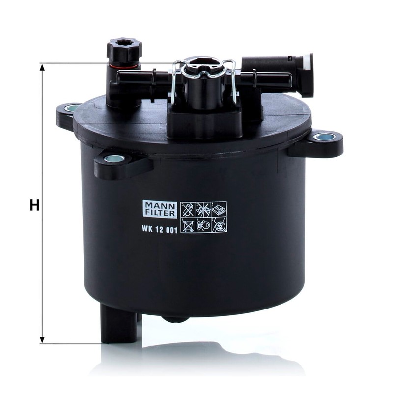 MANN-FILTER WK 12 001/1 Fuel Filter for Cars and Transporters