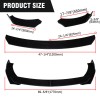 For Honda Civic Front Rear Bumper Lip Spoiler Body Kit