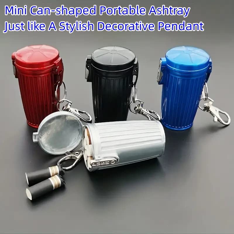 Lajiakoy Pocket Ashtray, Portable Ashtray, Odour-Proof for Travel, Lid and