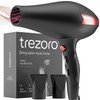 Professional 2200W Ionic Salon Hair Dryer - Lightweight Travel Hairdryer for Normal & Curly Hair with Volume Styling Nozzle