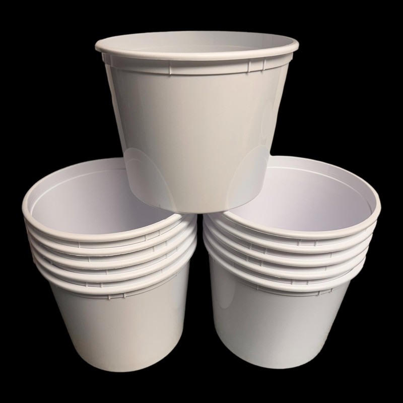Talisman Offering, Donation Buckets, 12 Pack, Color White, 8 inches