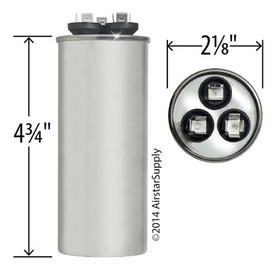 OEM Upgraded Replacement for ICP Heil Tempstar Sears Round Capacitor 35 5 uf MFD 440 Volt 1172297
