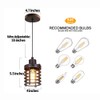 PIHAPPY Retro Vintage Barn Ceiling Hanging Lamp Pendant Light Rustic