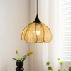 Wabi-sabi Style Pendant Lighting Rattan Light Weaving Rattan Ceiling Hanging