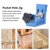 46PCS Set Pocket Dowel Hole Jig System Aluminum Alloy Slant