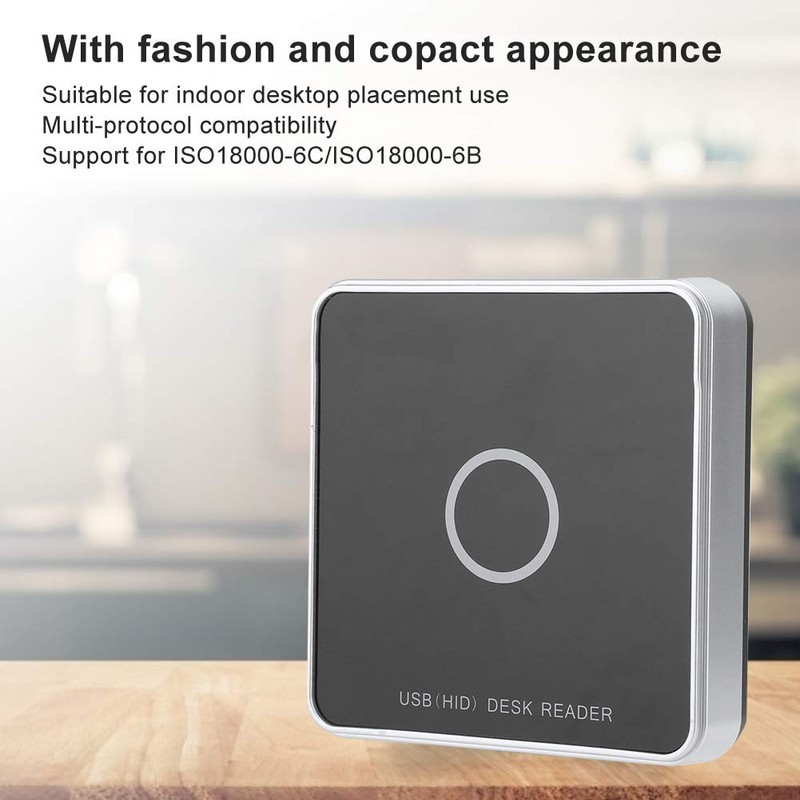 UHF RFID Card Reader, 915MHZ Desktop Reader Writer Contactless Smart