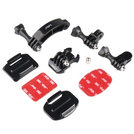 HSU Helmhalterungsset Erweiterungsarm Schwenkarm Kompatibel mit GoPro Hero Drehverlängerungsarm Sport-Action-Kamera