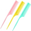 Leinuosen 3 Pack Rat Tail Combs Fine Tooth Parting Tip