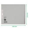 Leitz 13810085 Number Index Sheets 1-25 A4 25 Sheets Grey