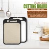 Double-Sided Cutting Board - Stainless Steel Cutting Board - Wheat