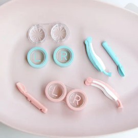다온이미지 집게 흡착봉 빼는 렌즈 케이스 원데이 끼는 콘택트 Daon Image Clip Suction Stick Lens Case One-Day Contact Lens