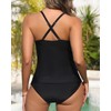 Yonique Tankini Swimsuits for Women Tummy Control Bathing Suits Two